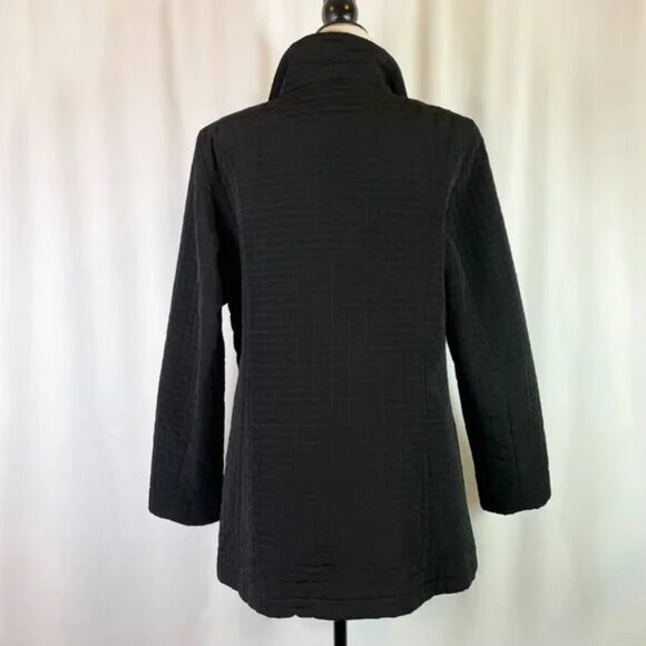 Gallery Quilted Stand Collar Barn Jacket Black Size L - Picture 3 of 14